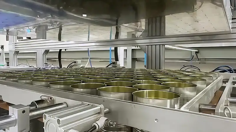 Линия производства банок для напитков для заказчика из Индии